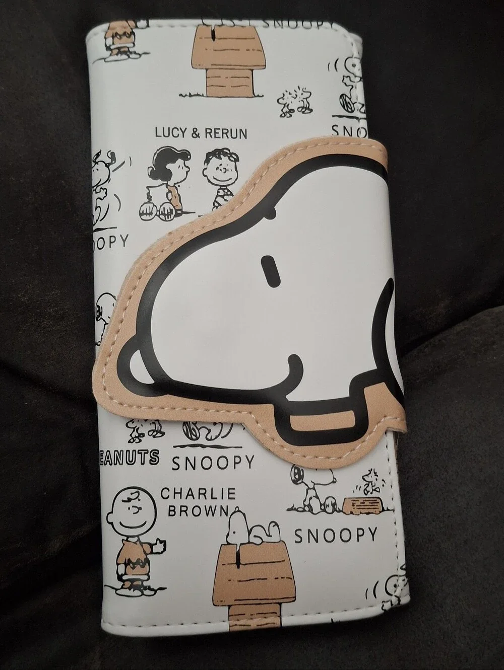 Peanuts Charlie Brown Snoopy White Bifold Wallet